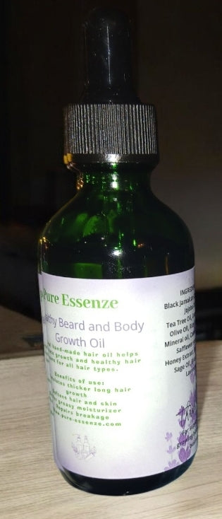 All Natural Healthy Beard and Body Hair Growth Oil